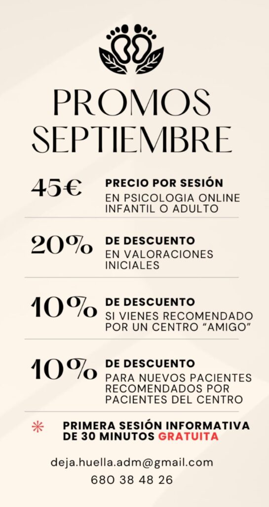 promos septiembre dejando huellas